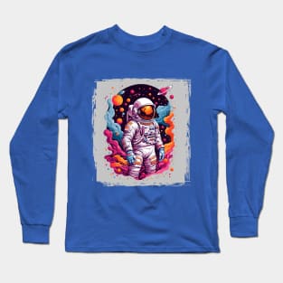 Colorful Astronaut Long Sleeve T-Shirt